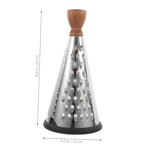Rallador de Queso Alipis de Acero Inoxidable con Mango de Madera miniatura 2