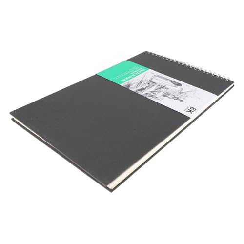 Carnet de croquis en techniques mixtes Ycauty avec support rigide et papier spirale sans acide - 4