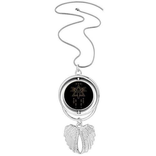 Collier ailes d'ange totem bijou anti-ternissement doux pour peaux sensibles