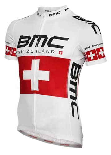 assocauicy Maglia Ciclismo Uomo Traspirante Ultra-Confort con Gel 4D per MTB Strada - Antiscivolo, Elastico