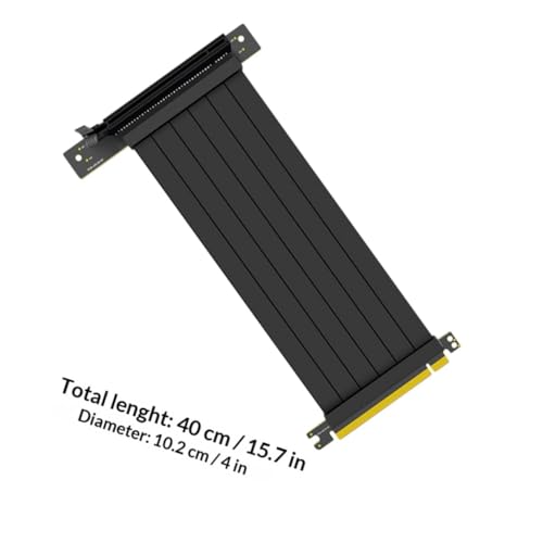 Extension PCI 3.0 16x pour carte graphique connecteur rigide 90°