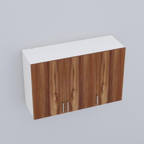 Image of SPECIALITY PANELS 3 Door Modular Wall Mounted Kitchen Cabinet with Adjustable Shelf Space Saving Storage Unit | Engineered Wood Cupboard for Kitchen Living Room Organizer Furniture | DIY Assembly