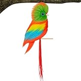 Giwuence Künstliche Vögel - Tropische Flugtiere Kunsthandwerksartikel | Farbenfrohe Vogel-Dekorationen,für Garten Zuhause Außen Terrasse Tür Deko