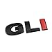 UrMarketOutlet GLI Black/Red/Chrome Aluminum Alloy Auto Trunk Door Fender Bumper Badge Decal Emblem Adhesive Tape Sticker