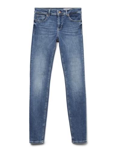 VERO MODA Damen Lux Jeans, Medium Blue Denim, L /30L