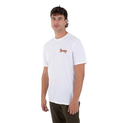 T-Shirt Hurley Hommes Macaw col rond haut de mode urbaine et sportswear léger