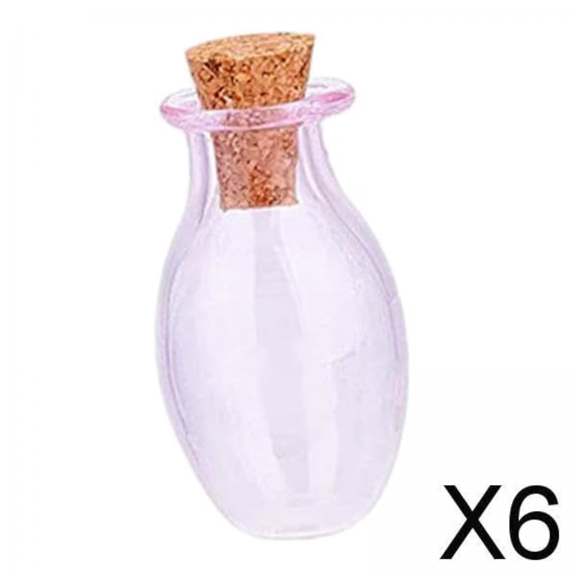 Small Glass Bottles with Cork Stoppers for Crafting and Decoration