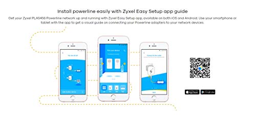 Zyxel 1800Mbps Pass-Thru Powerline Adapter 2-Port Gigabit Ethernet 2-Pack, Brown Box Kit [Pla5456Bbkit] #TOP4