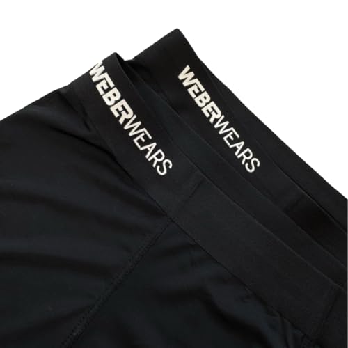 Soft Black Men's Boxer Briefs, 3-Pack, Breathable Lightweight Stretch Underwear - Image 4