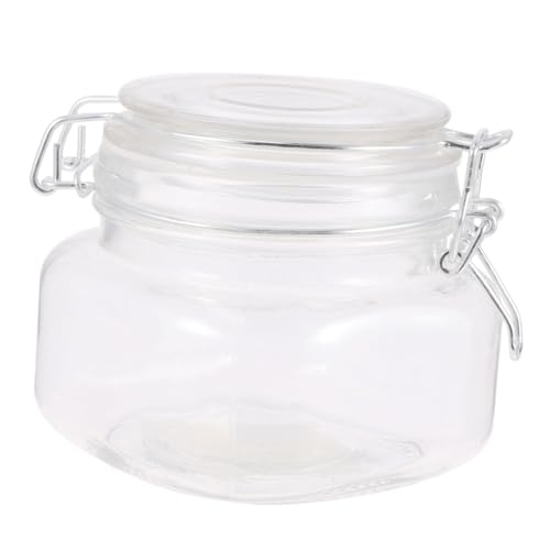 OUNONA tarro de almacenamiento de vidrio kitchen storage mason jars ajustado tapas contenedores de almacenamiento masón contenedor de almacenamiento de alimentos lata de fruta sellada