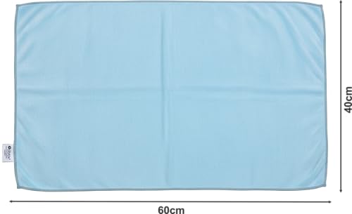 Image of Dribble Microfiber Weft Knitting 400 GSM Hand Towel 40x60 cm | Ultra Soft, Quick Dry, Highly Absorbent | Lightweight & Skin-Friendly Towel for Bathroom, Gym & Travel, Multicolor (Pack of 3)