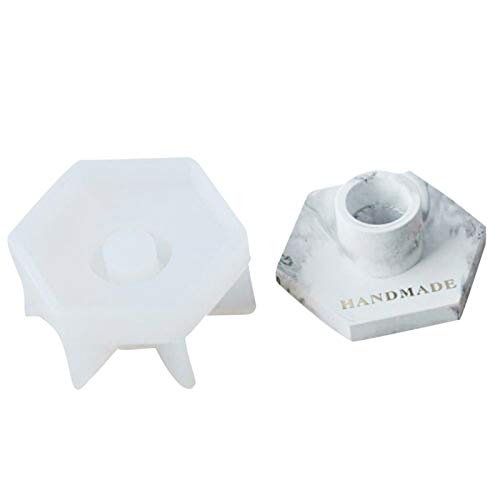 GHHG Siliconen Mallen Epoxyhars Mallen Gietvormen voor Zeshoekige kandelaars voor Hars Ambachten Ambachten - Image 3