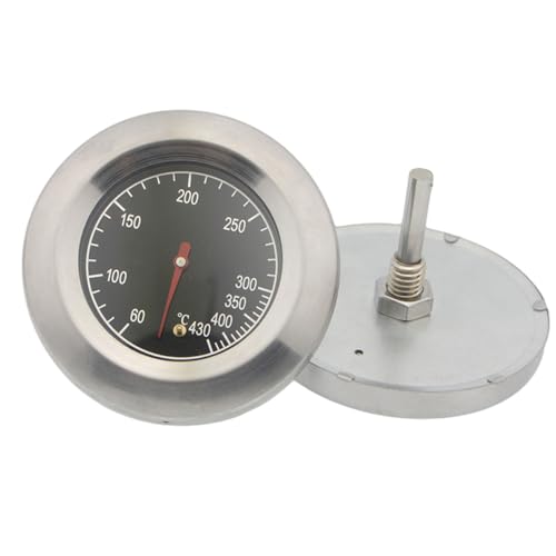 Nirelief BBQ Thermometer for Grill, Stainless Steel Grill Temperature Gauge, Explosion-Proof Rust-Resistant Practical BBQ Thermometer for All Grills, Smokers