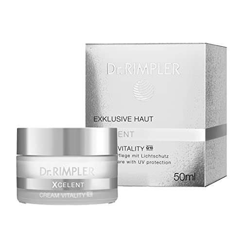 Dr. RIMPLER XCELENT Cream Vitality Q10 50ml - hochwertige Anti-Age Tagespflege mit hoher Q10-Konzentration - für alle Hauttypen mit Regenerationsanspruch