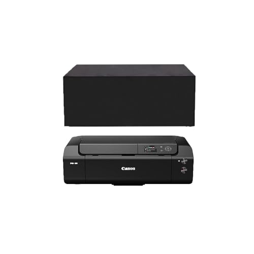 Printer Dust Cover Compatible with Canon Pixma Pro-200 Printers/Canon imagePROGRAF PRO-300 Printers（Water Resistant Printer Protector Sleeve - 25.2 x 15 x 7.9 Inch,Black）