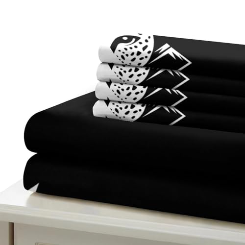 Housse de couette motif animal léopard 3D microfibre avec 2 taies - 7