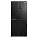 Russell Hobbs Freestanding 4 Door American Fridge Freezer 421 Litre in Black Steel, Total No Frost, 271L Fridge & 150L Freezer, with LED Display, RH180A4FF802E1BS