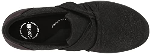Image of BZees Womens Glimmer Slip-On Black Shimmer 9 M