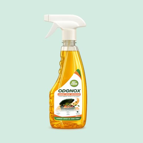Image of Bioclean ODONOX - Garbage Odour Eliminator Spray | Destroys Bad Smell from Garbage | Made for Wet Waste, Organica Waste, Dustbins & Garbage Waste | Trash Bin Spray 500ml