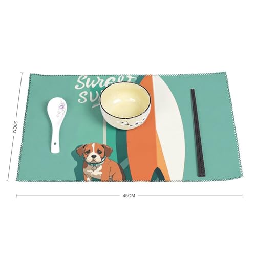Sets de table lavables pour protéger la table des taches de repas - 3