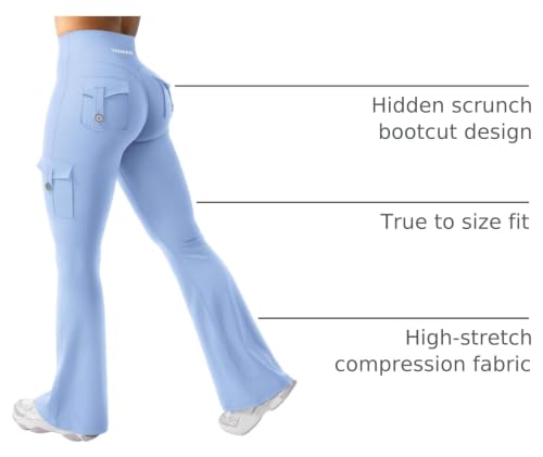 Image of YEOREO CoreFlex Women Workout Flare Leggings