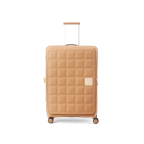 Image of American Tourister Bitbloc | Check-in Trolley Bag (79.5 cm) | 106 Ltrs | 360 8 Wheel Spinner | Hard Case | Recessed TSA Lock | 3 Years Global Warranty | Summer Sand