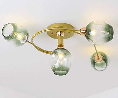 Salon moderne minimaliste : plafonnier 4 lumières anti-zones d'ombre