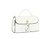 Satchel Purses for Women Handbag Crossbody Vegan Leather Bag (White)