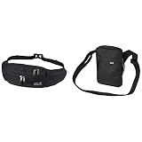 Jack Wolfskin Gürteltasche Swift, Black, One Size & Unisex Purser Umhängetasche, Schwarz, Einheitsgröße