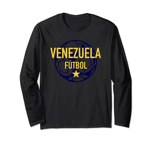 Trendy Venezuela soccer ball Long Sleeve T-Shirt, Black