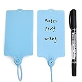 LeadSeals 100 Plastic Tags Shipping Tags Water Proof Tags for Labeling Shipping Labels Security Seal