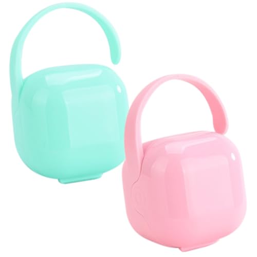 Toyvian Case Pp Material 2pcs Dummy Storage Case Protective Soother Container Baby Care Storage