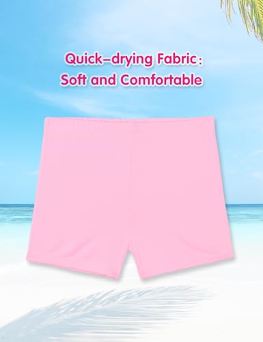 Image of Girls Swimsuit Colorful Short Sleeve Bathing Suits UPF 50+ Rash Guard Set Two Piece Summer Swimwear