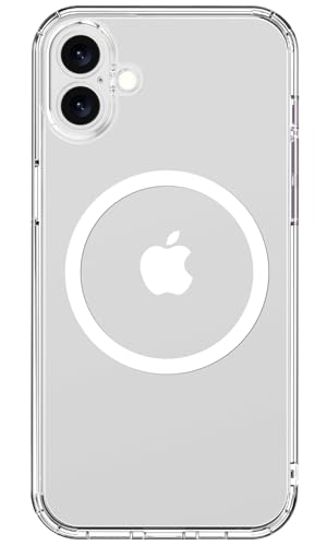 Funda transparente para iPhone 16 Plus parachoques TPU cubierta acrílica