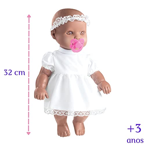 Boneca Little Baby Negra Minha Primeira Oração Milk Brinquedos 157