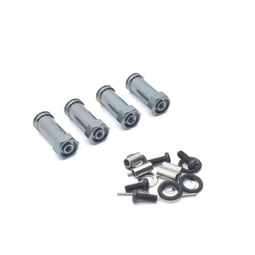 RC�A�N�Z�T���[ Compatible With WLtoys 12427 12429 12428 12423 RC�J�[�A�b�v�O���[�h�����A�N�Z�T���[�p�[�c12mm���^�����C�h�J�v���[(Gray)