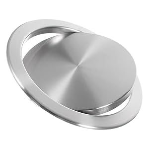 MUCKLILY Edelstahl Mülleimerdeckel Rund