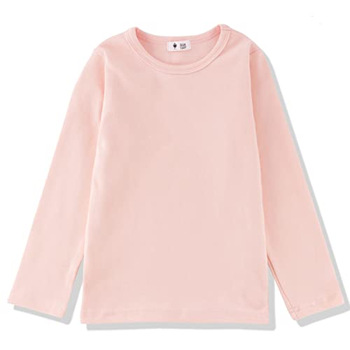 Image of POBIDOBY Toddlers Long Sleeve T-Shirt Soft Cotton Top Tees for Girls and Boys 1-Pack