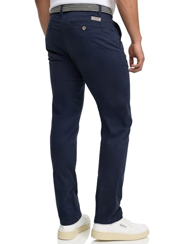 Indicode Herren Eary Chinohose Stretchhose | Chino Herrenhose Super Stretch Stoffhose Navy, 29/32
