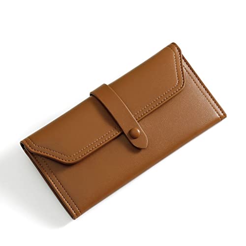 Women Wallets Long Wallet Top Leather Card Holder Coin Phone Purse Ladies Clutch Wallet for Wome(D)