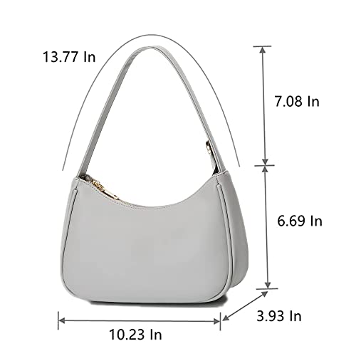 Image of CYHTWSDJ Shoulder Bags for Women, Cute Hobo Tote Handbag Mini Clutch Purse with Zipper Closure
