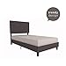DHP Janford Upholstered Bed, Gray Linen, Twin