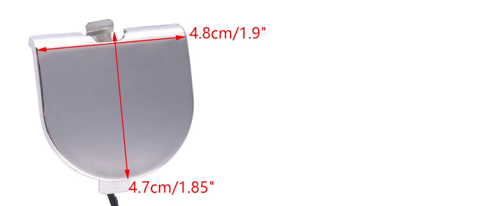 FOR FIAT 500 2007 - 2015 NEW REAR BUMPER CHROME MOULDING TRIM + HOOK COVER CAP