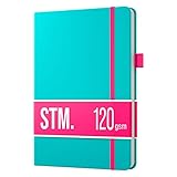 Scribbles That Matter (Iconic Version) Square Grid Journal Notebook Diary A5 - Elastic Band - Beautiful Designer Cover - Premium Thick Paper (Teal)