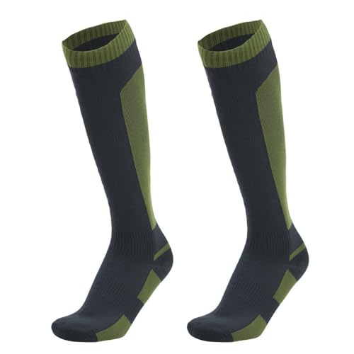 Pilipane Socks Long Tube Hiking Socks for Outdoor Activities Keep Feet Warm and Dry for Adventurers Army Green Black S M L XL