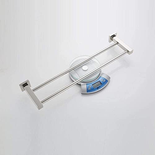 Porte-serviette double tige en acier inoxydable 304 pour hôtel et maison - 6