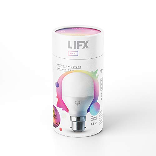 Lifx Bombilla Mini, B22, Ajustable, Regulable, no Requiere Concentrador, Multicolor, 1 Unidad (Paquete de 1)