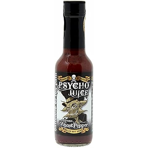 Psycho Juice Extreme Ghost Pepper Hot Chilli Sauce 148ml Cover