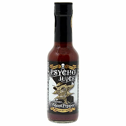 Ghost Pepper Sauce Psycho Juice Extreme pour vos soirées barbecue et défis entre amis