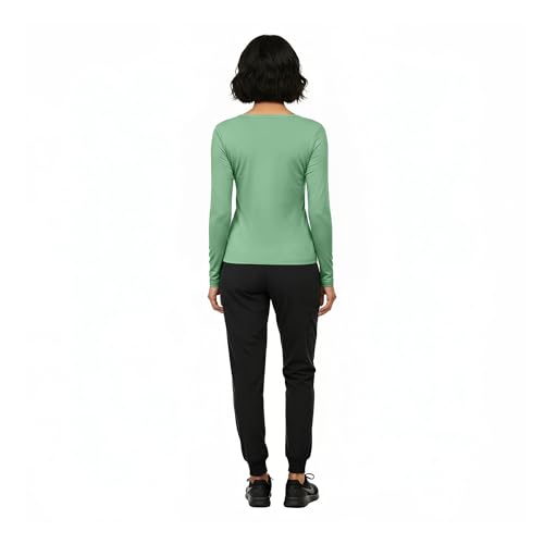 Image of Natural Uniforms Women's Long Sleeve Underscrub T-Shirt - Cotton Blend Scrub Base Layer for Nurses & Medical Professionals